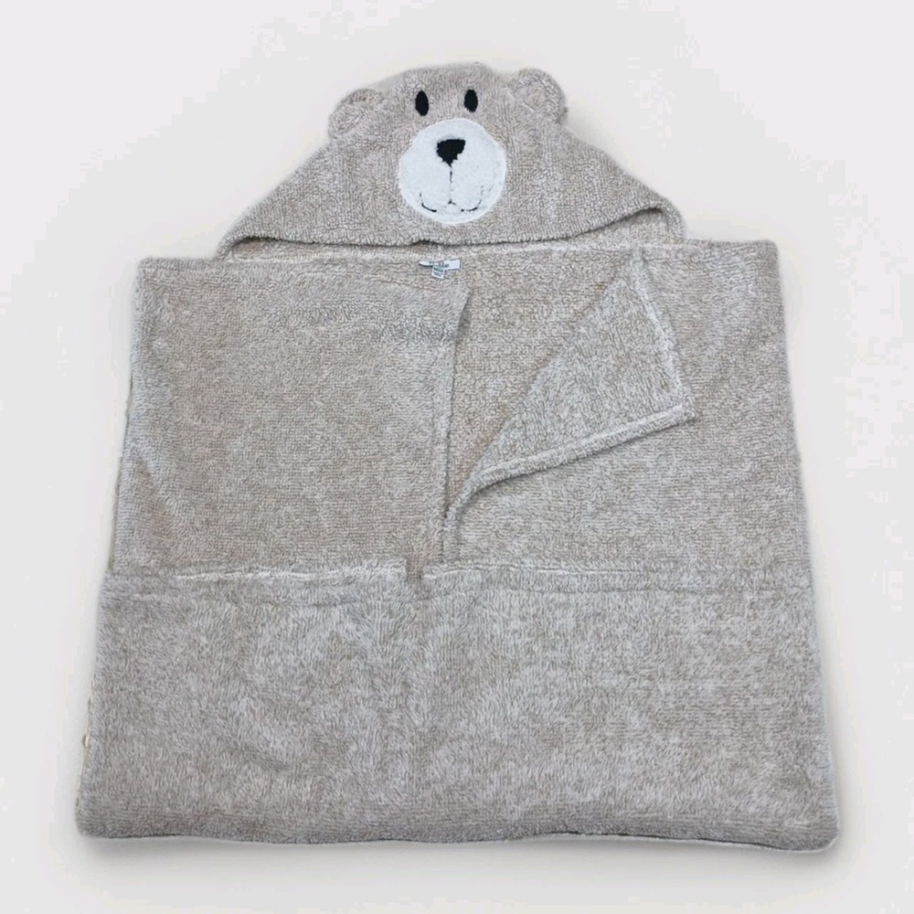Roudelain Wearable Bear Hooded Blanket Animal Gray 33.5"H X 54"W